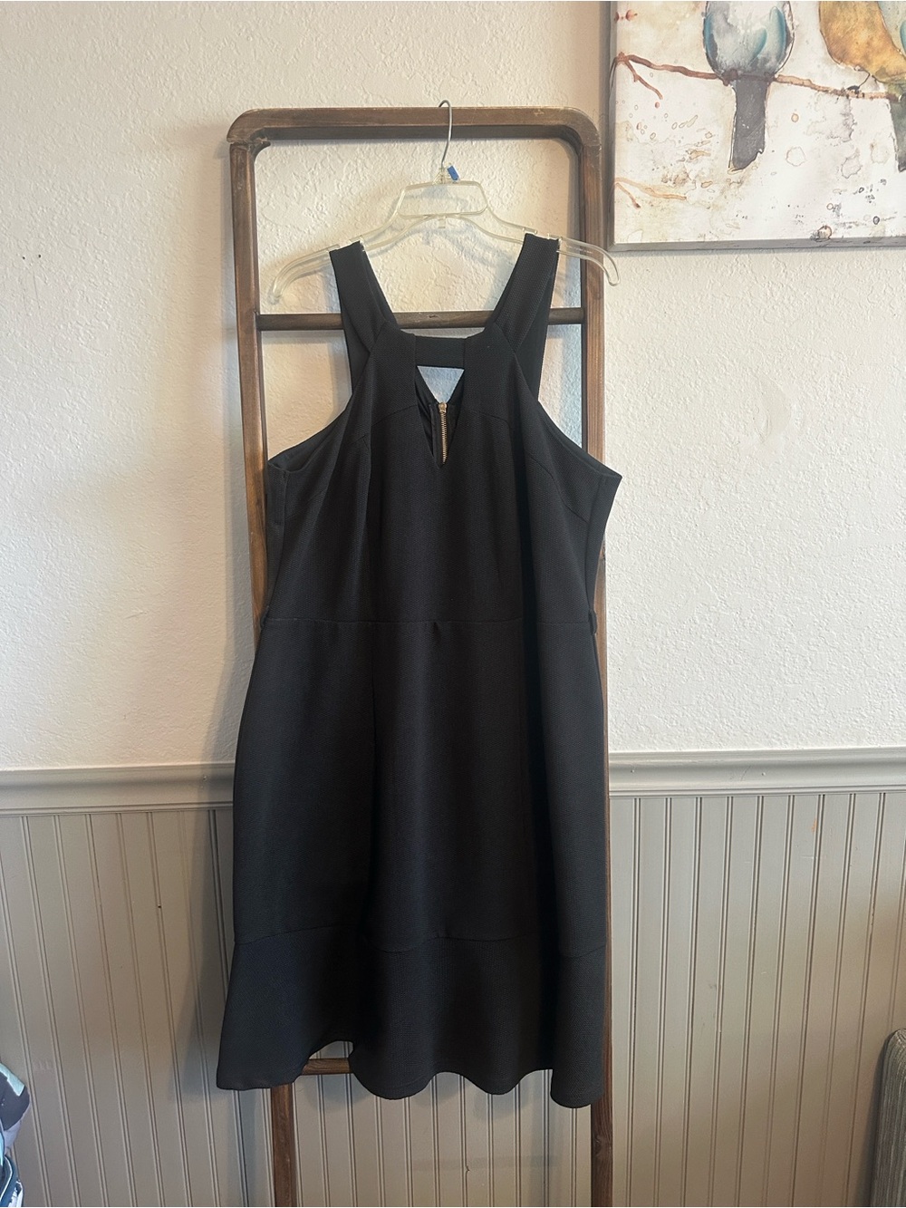 City Chic Black Zip-Front Sleeveless Dress 18 W